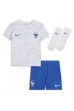 Frankrijk Lucas Hernandez #21 Babytruitje Uit tenue Kind WK 2022 Korte Mouw (+ Korte broeken)